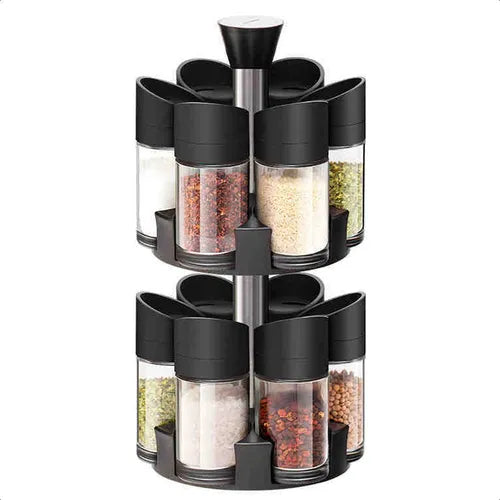🌿 Set Especiero Giratorio 360° – 12 Frascos